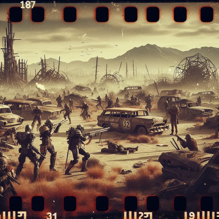 Dystopian Wasteland: A Post-Apocalyptic Scene