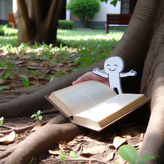 Finding a Book Under a Tree