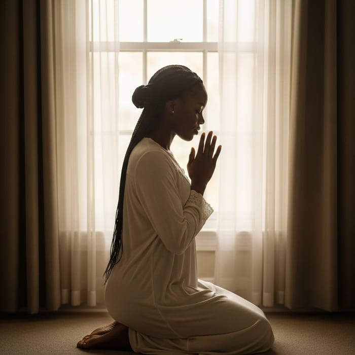 Inspirational Portrait of Reflection and Hope Inspirational Portrait of Reflection and Hope