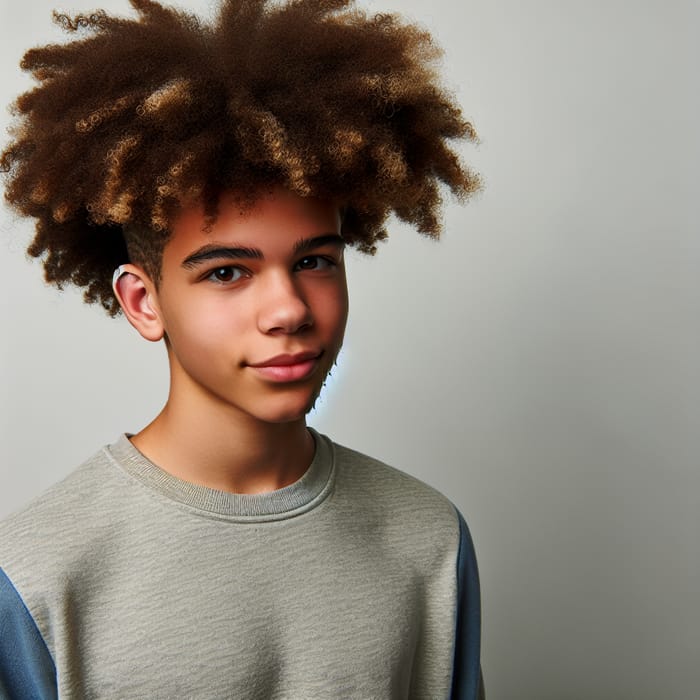 Stylish Afro Teen with Dynamic Personality