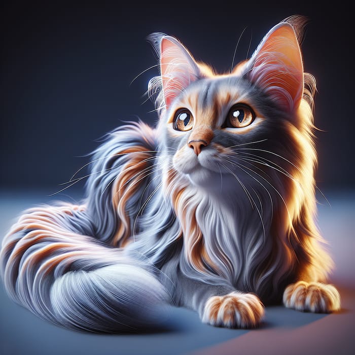 Magnificent 3D Cat Rendering | Photorealistic Feline 3D Artwork