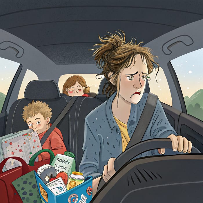 Tired Mom's Morning School Run: Real Life Moments Tired Mom's Morning School Run: Real Life Moments