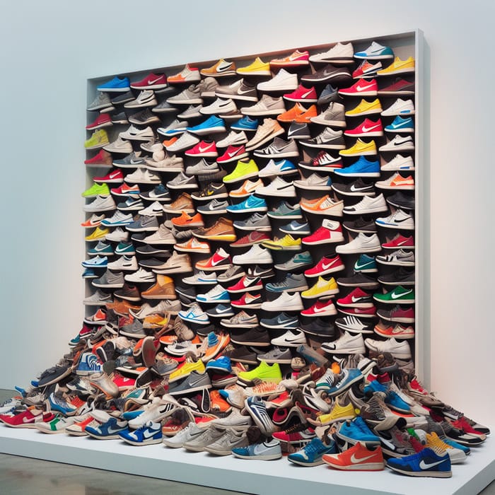 Sneakers Art: Colorful Abstract Composition Sneakers Art: Colorful Abstract Composition