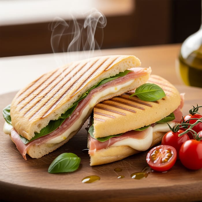 Delicious Italian Panini: Crescent-Shaped Treats Delicious Italian Panini: Crescent-Shaped Treats