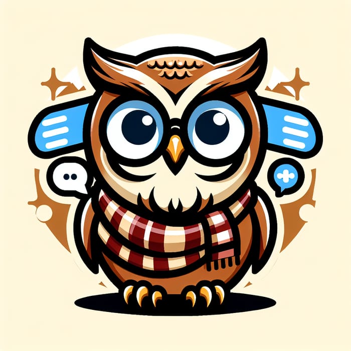 Adventurous Owl Mascot Logo for Scavenger Hunts