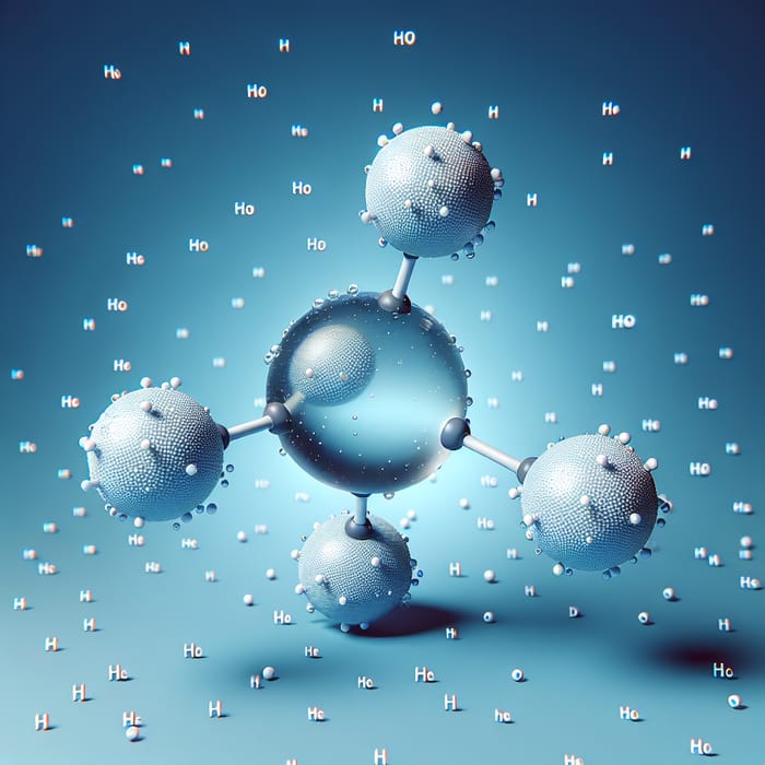 Explore the 3D Structure of H2O Molecule