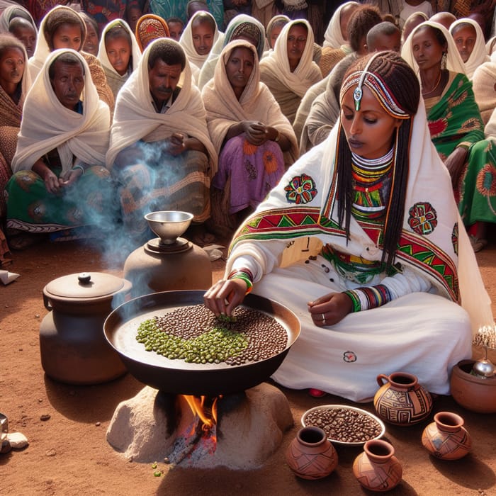 Habesha Coffee Ceremony - Ethiopian Cultural Heritage Display