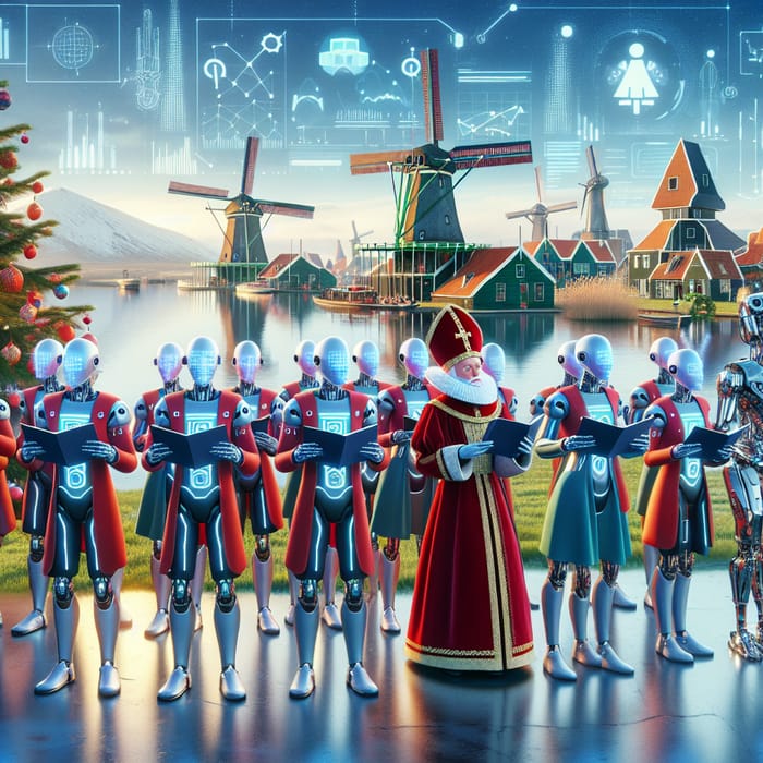 Futuristic Dutch Caroling with Sinterklaas & Petes in 22nd Century Netherlands