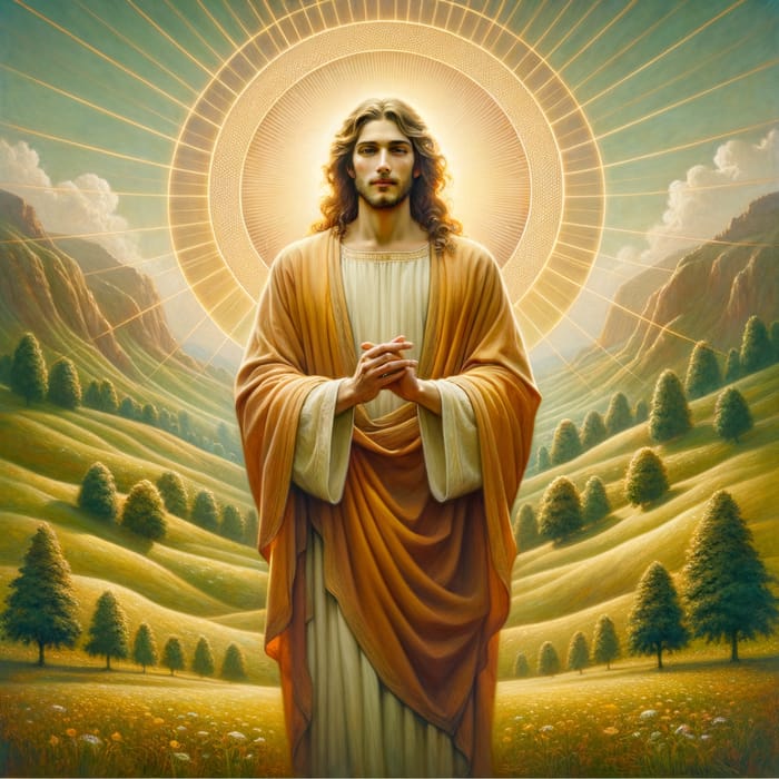 Serene Jesus Christ Artwork - Renaissance Inspiration