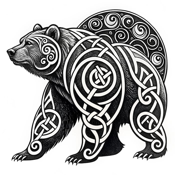 Celtic Bear Tattoo Designs and Meanings