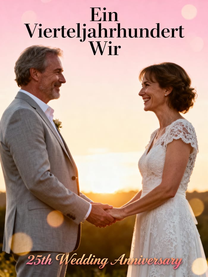 25th Wedding Anniversary Movie Poster Design 25th Wedding Anniversary Movie Poster Design