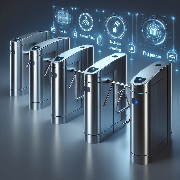 Sleek Modern Turnstile Designs for Fast Pass Systems