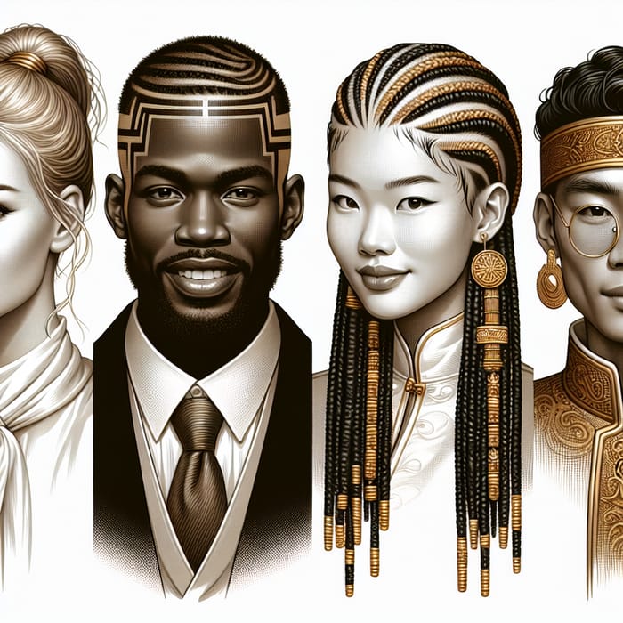 Diverse Hair Styles: Blonde Ponytail, Cornrow Braids & More