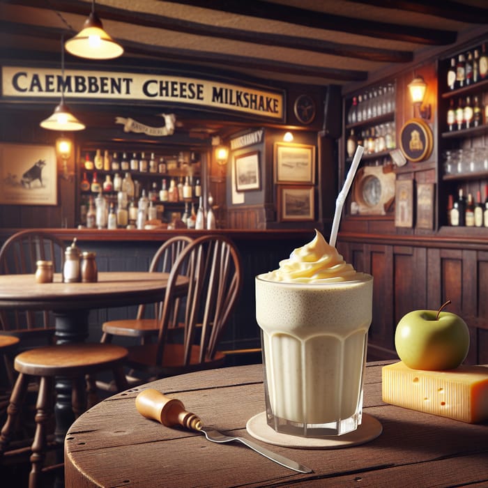 Rustic Camembert Cheese Milkshake - Normandy Pub Experience