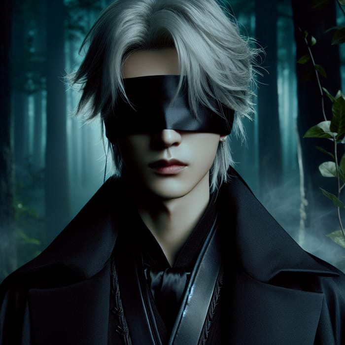 Gojo Satoru: Mystical Silver-Haired Character