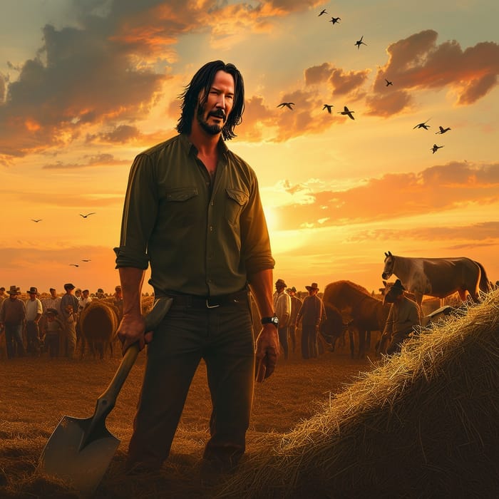 Keanu Reeves Artist at Sunset 90+ Years Tired Mood Masterpiece Keanu Reeves Artist at Sunset 90+ Years Tired Mood Masterpiece