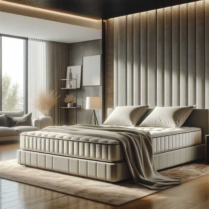 Modern Interior with Plush Mattress | Neutral Color Scheme