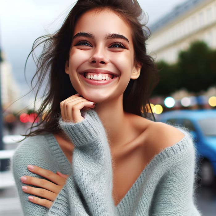 Beautiful Lady with Radiant Smile: Captivating Portraits