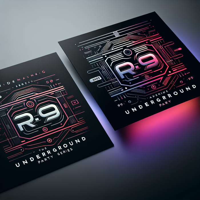 R-99 Underground Techno Party Series Logo Design