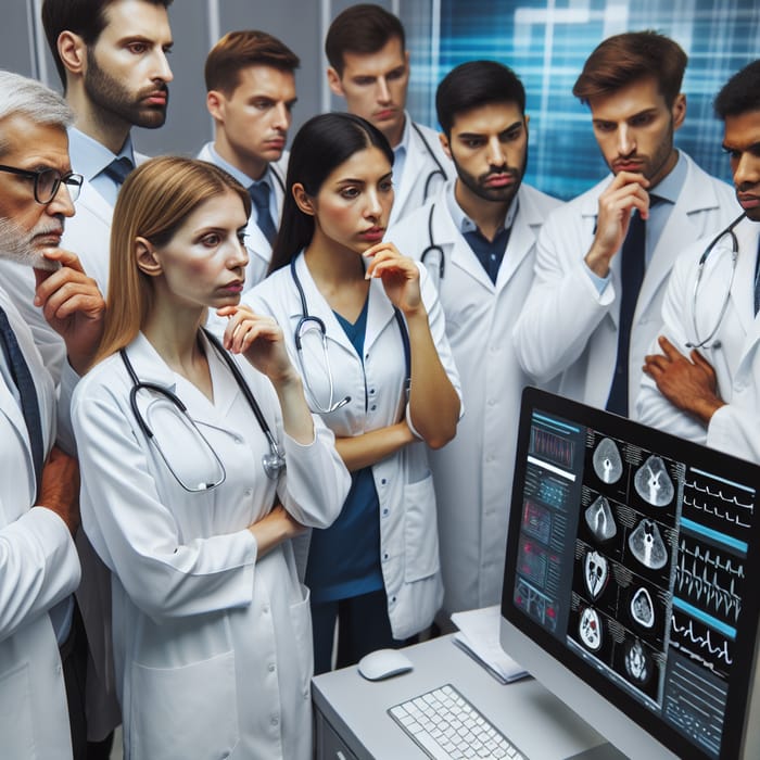 Doctors Analyzing Medical Results Together