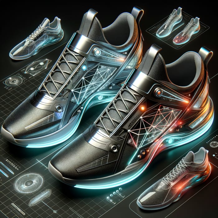 Stylish Futuristic Sneakers with Modern Design | Brand