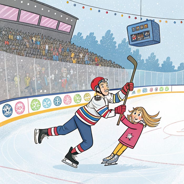 Epic Ice Hockey Rescue: Cartoon Arena Action