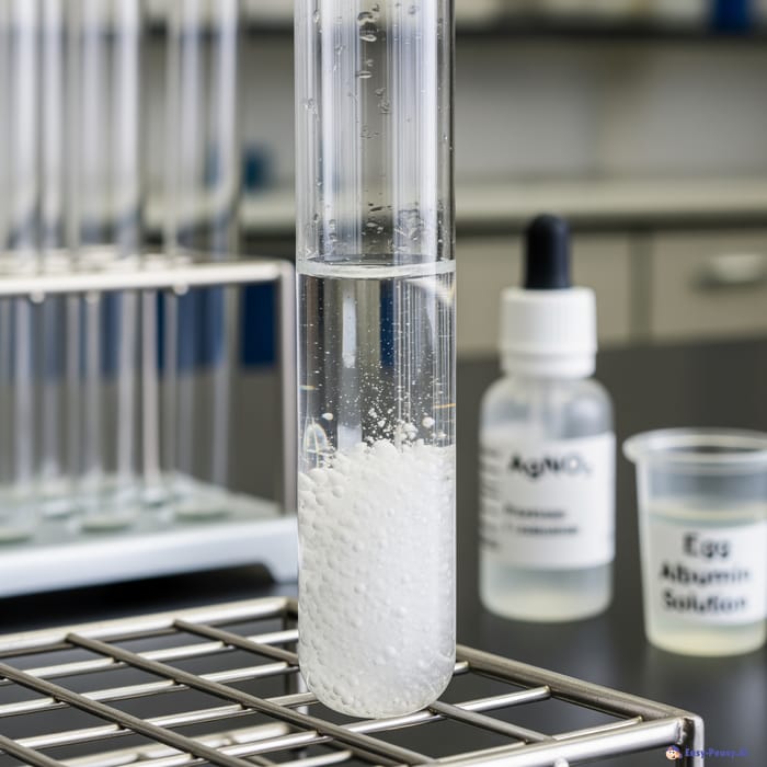Egg Albumin and AgNO₃ Reaction Explained Egg Albumin and AgNO₃ Reaction Explained