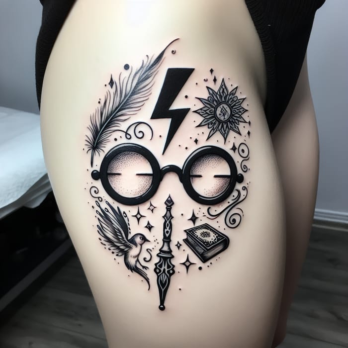 Harry Potter Tattoo | Magical Novel Series Ink Art