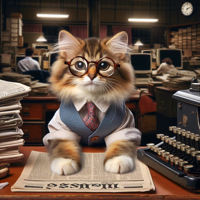 Cat Journalist: A Feline Newsroom Adventure