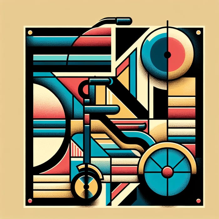 Tricycle Ban Abstract Geometric Design