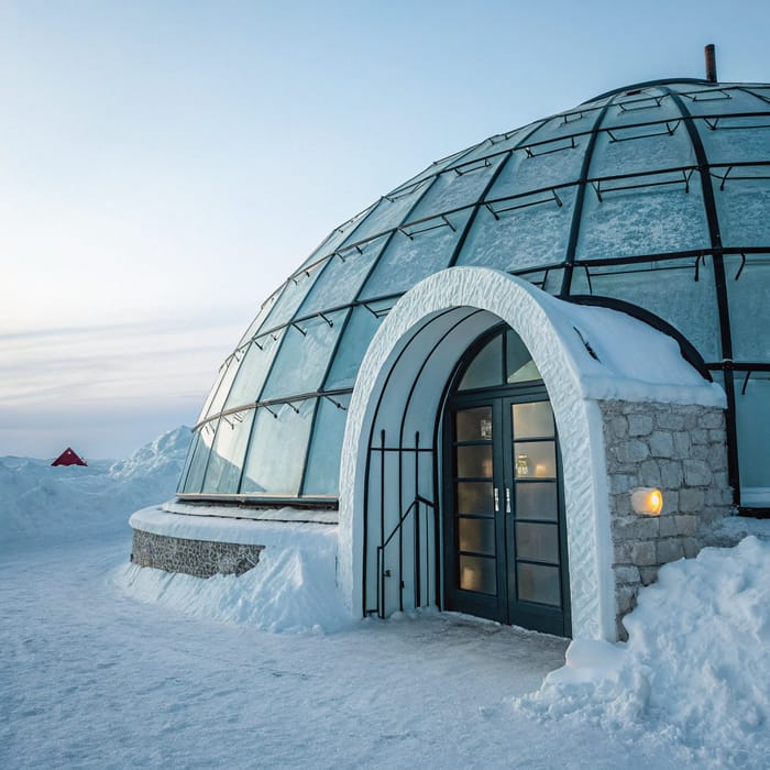 Futuristic Cabin in the North Pole - Kodak Portra 400