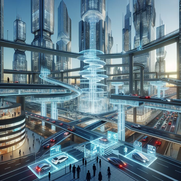 Efficient Routing in Futuristic City