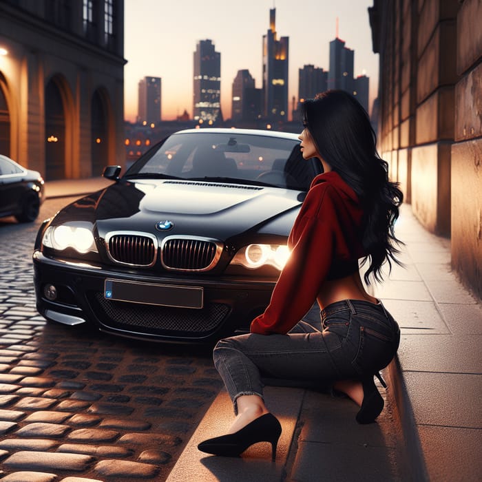 BMW E46 & South Asian Beauty at Sunset