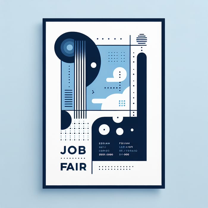 Modern Job Fair Flyer Design | Clean & Minimalistic Style