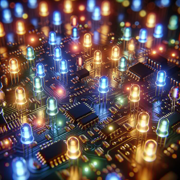 LED Circuit Board with Varying Intensities LED Circuit Board with Varying Intensities