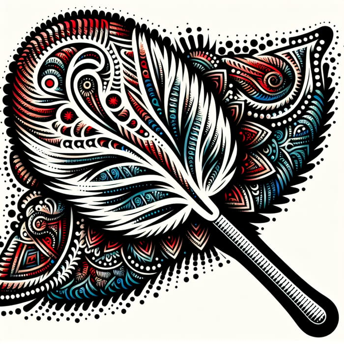 Modern Flocked Swab Design: Intricate Patterns & Vibrant Twist