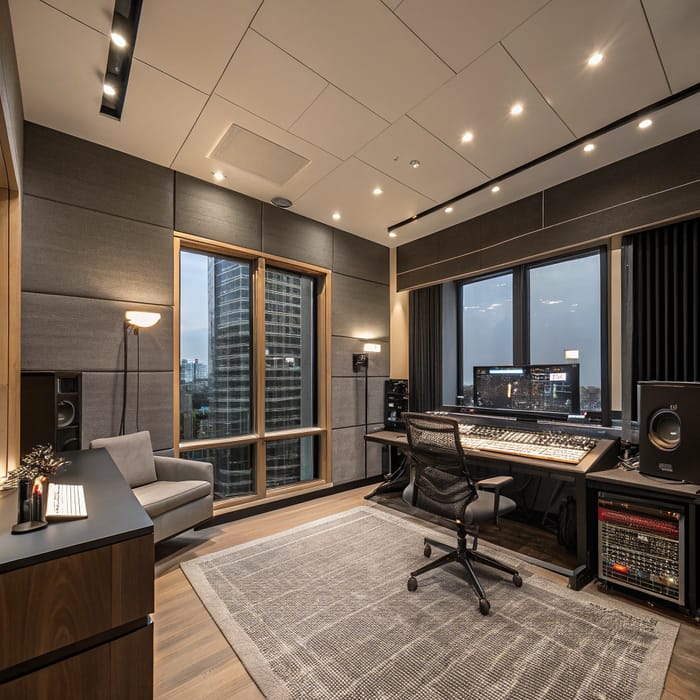 High-Tech Music Studio for Quality Sound Production