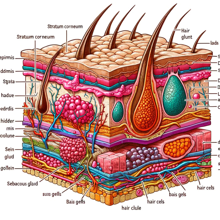 Human Skin Derivatives Illustrated