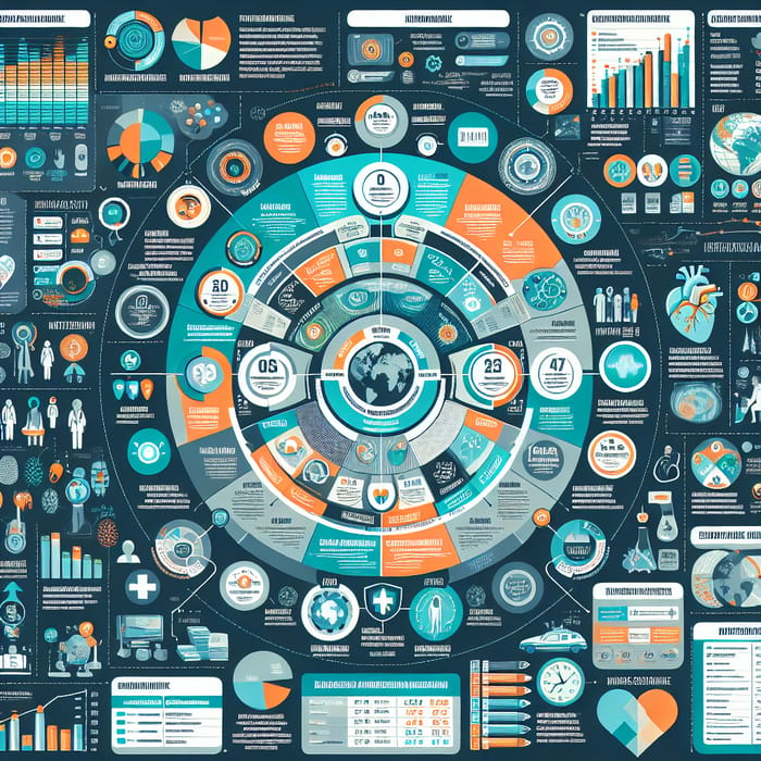 Healthcare Data: Informative Infographic Displaying Vast Data