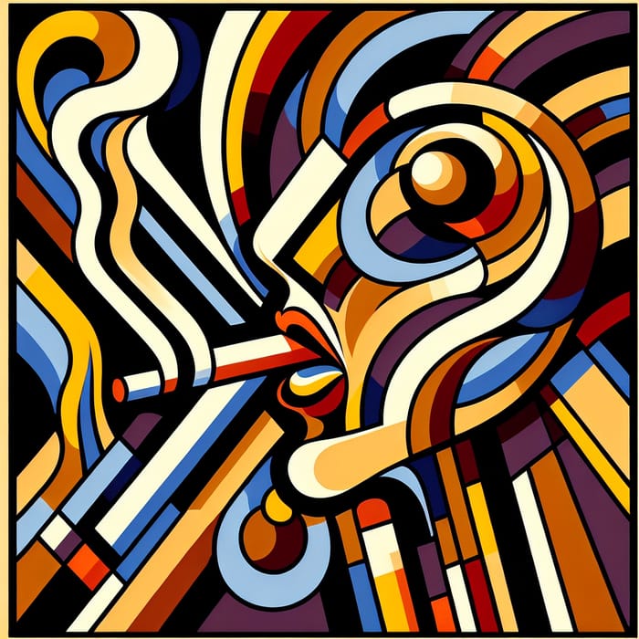 Modern Art Style Smoking | Abstract