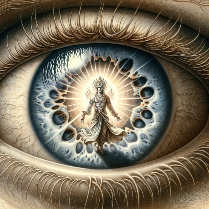 God Enclosed in the Eye: Ethereal Illustration