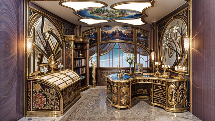 Stunning Art Nouveau Office Interior Design