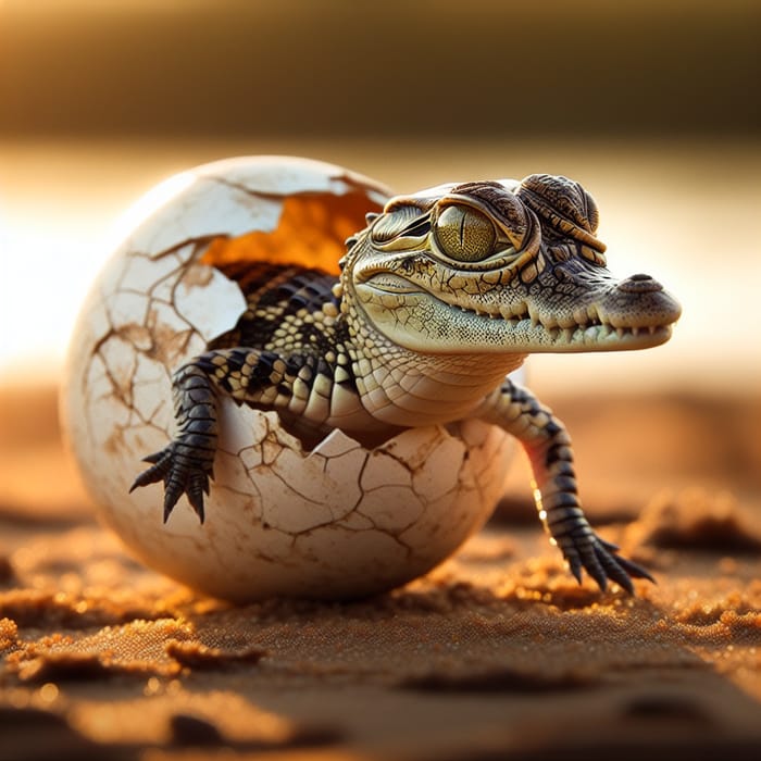 Adorable Baby Crocodile: A Tiny Wonder of Nature