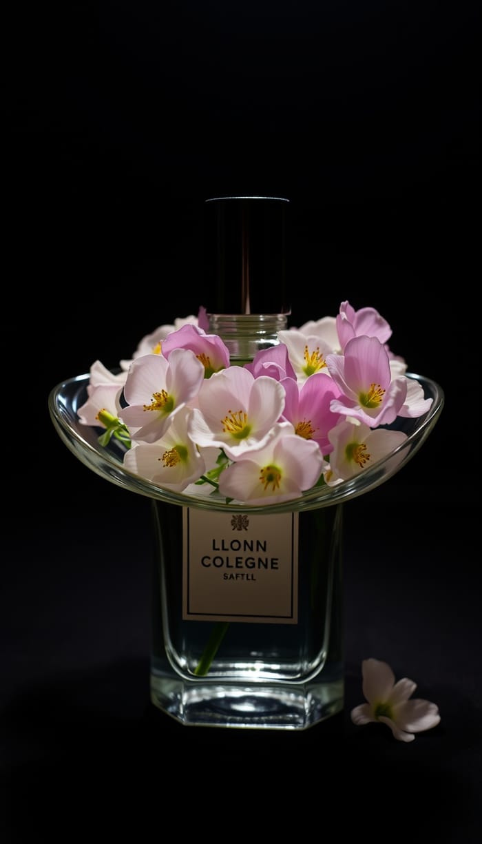 Flower-Shaped Cologne Bottle - Unique Floral Design