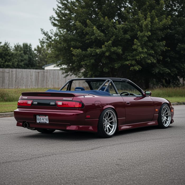 Stunning Nissan 240sx Convertible in Ruby Black Candy