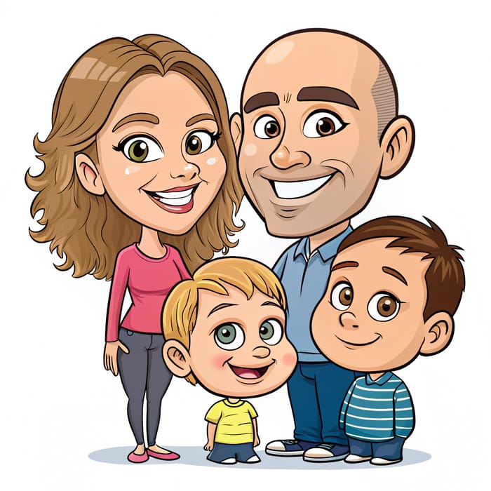 Fun Family Caricature Cartoons for Every Occasion