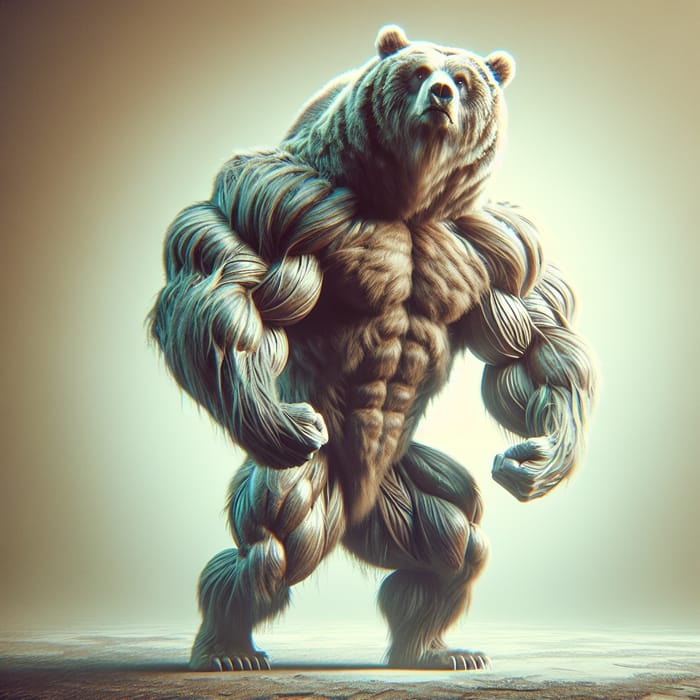 Incredible Grizzly Bear Muscle Definition