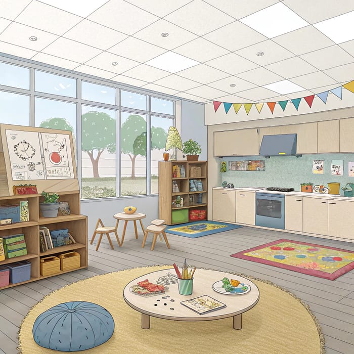 Open Layout Preschool Design Ideas