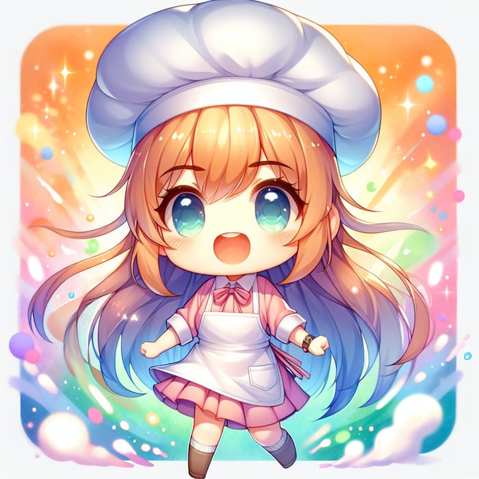 Whimsical Chibi Girl Chef Artgerm Style