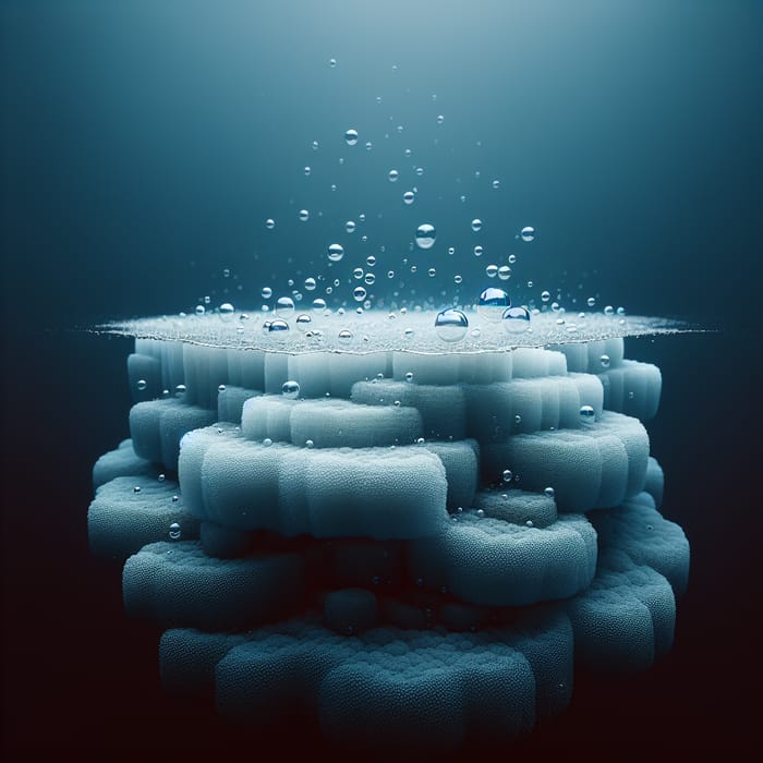 Floating Bubble Layer on Water - Stunning Visuals